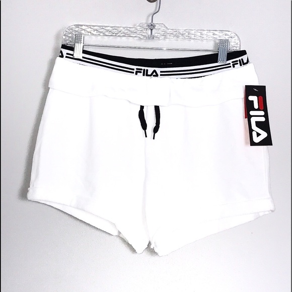 Fila Pants - 3/$50 FILA ATHLETIC TIE WAIST WHITE BLACK SHORTS